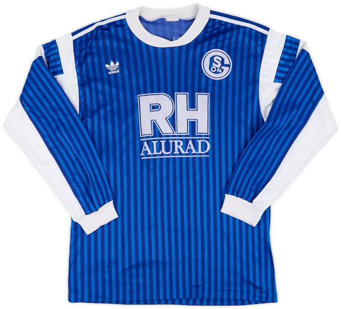 1988-89 Schalke Match Issue Home Shirt #9