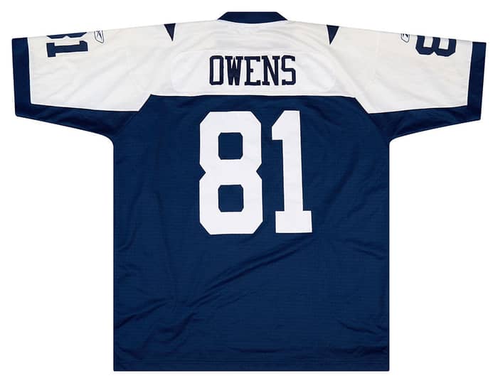 2006 Dallas Cowboys Owens #81 Reebok Premier Throwback Jersey XL