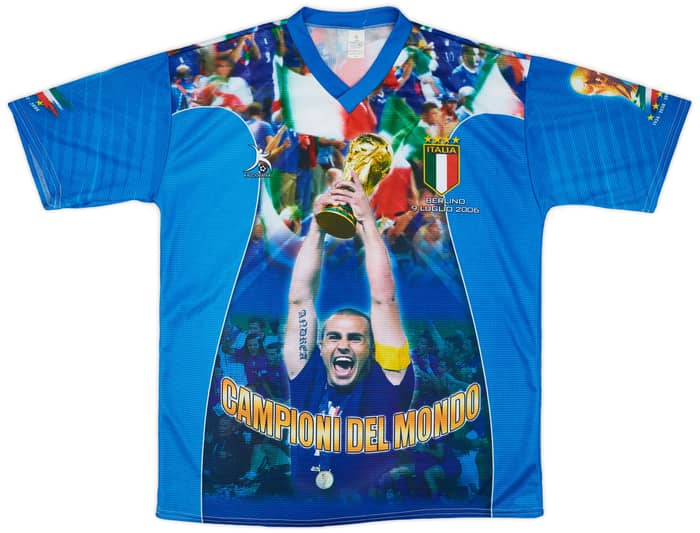 2006 Italy 'Campioni del Mondo' Fan Shirt - 9/10 - (XL)