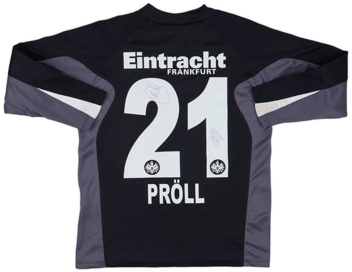2005-06 Eintracht Frankfurt Signed GK Shirt Proll #21 - 6/10 - (XS)