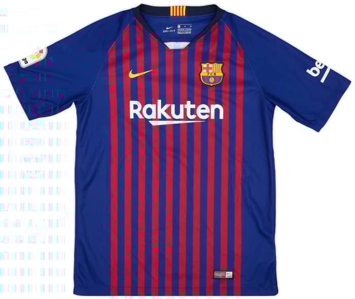 2018-19 Barcelona Home Shirt - 8/10 - (XL.Boys)