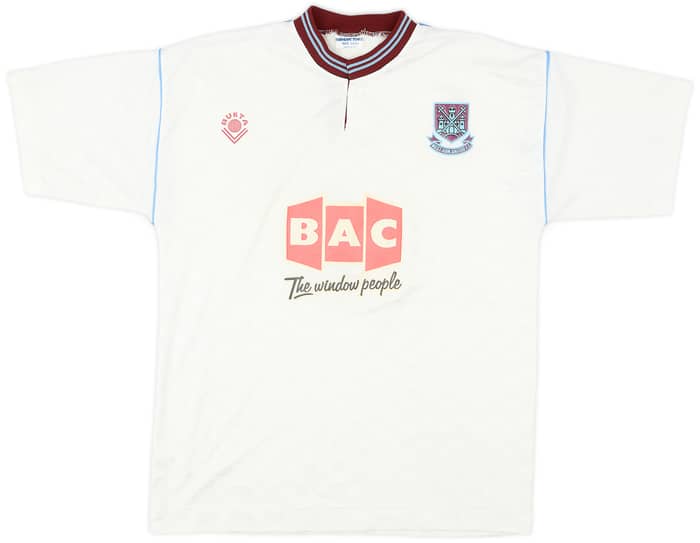 1990-91 West Ham Away Shirt #1 - 7/10 - (S)