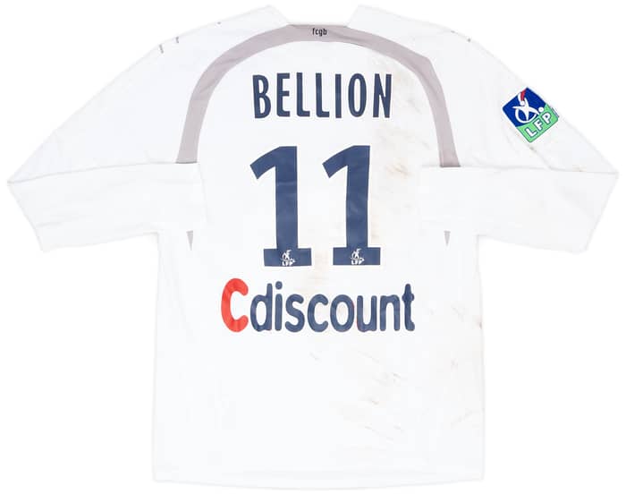 2007-08 Bordeaux Match Worn Away L/S Shirt Bellion #11