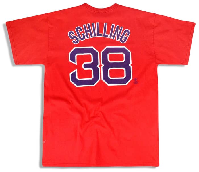 2004-07 Boston Red Sox Schilling #38 Majestic Tee XL