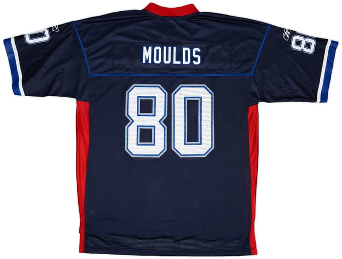 2002-04 Buffalo Bills Moulds #80 Reebok On Field Home Jersey - 9/10 - (XL)