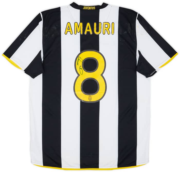 2008-09 Juventus Signed Home Shirt Amauri #8 - 5/10 - (L)