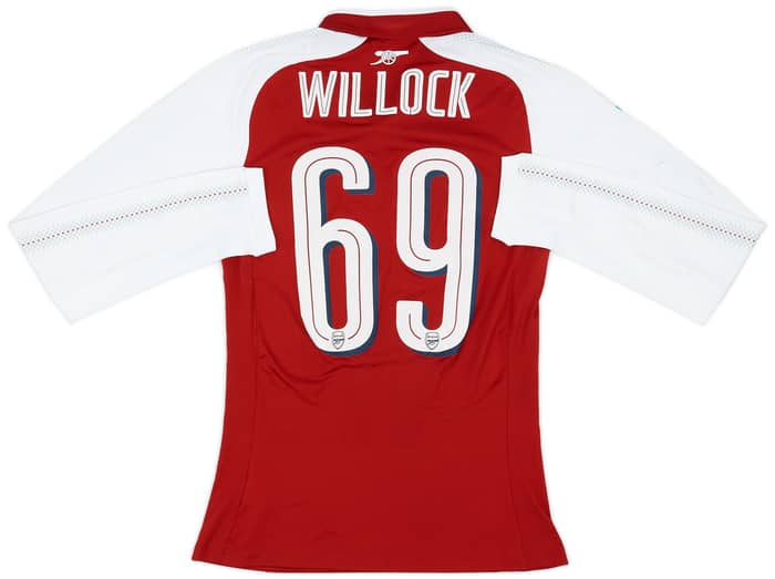 2018 Arsenal Match Issue Carabao Cup Final Home L/S Shirt Willock #69