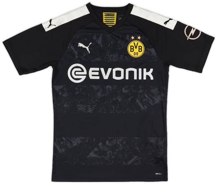 2019-20 Borussia Dortmund Player Issue Away Shirt Raschl #37