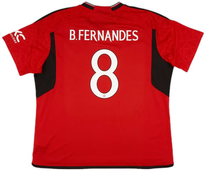 2023-24 Manchester United Home Shirt B.Fernandes #8 - 9/10 - (3XL)