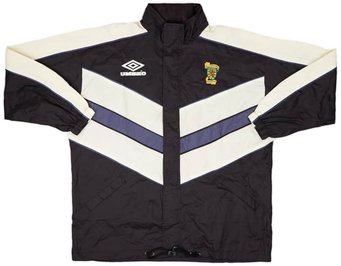 1990-92 Scotland Umbro Hooded Rain Jacket - 8/10 - (L)