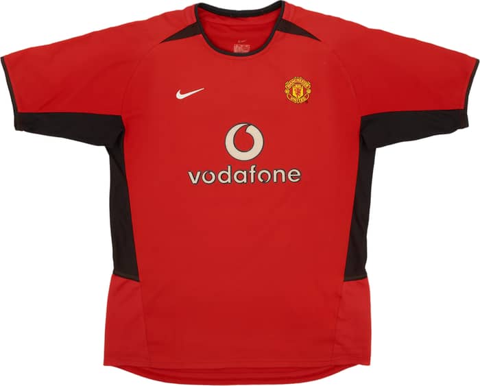 2002-04 Manchester United Home Shirt Scholes #18 - 6/10 - (XL.Boys)