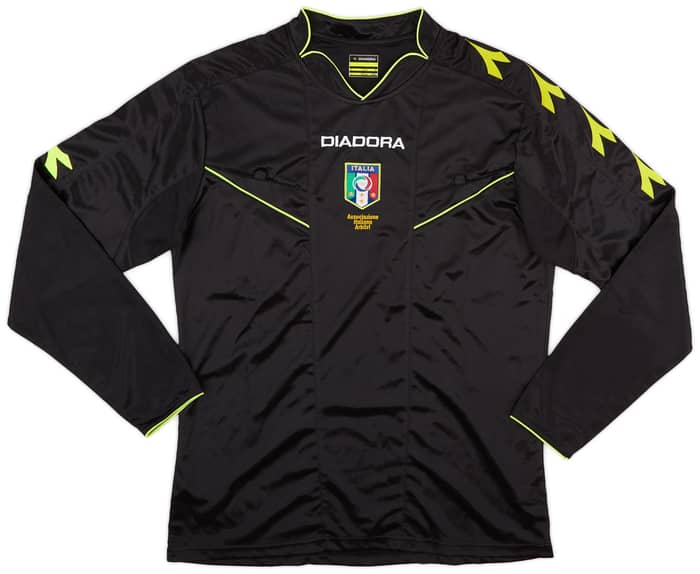 2013-15 Italy Diadora Referee L/S Shirt - 8/10 - (M)