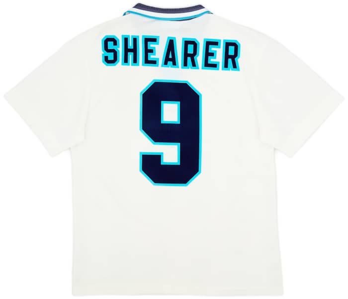 1995-97 England Home Shirt Shearer #9 - 7/10 - (M)