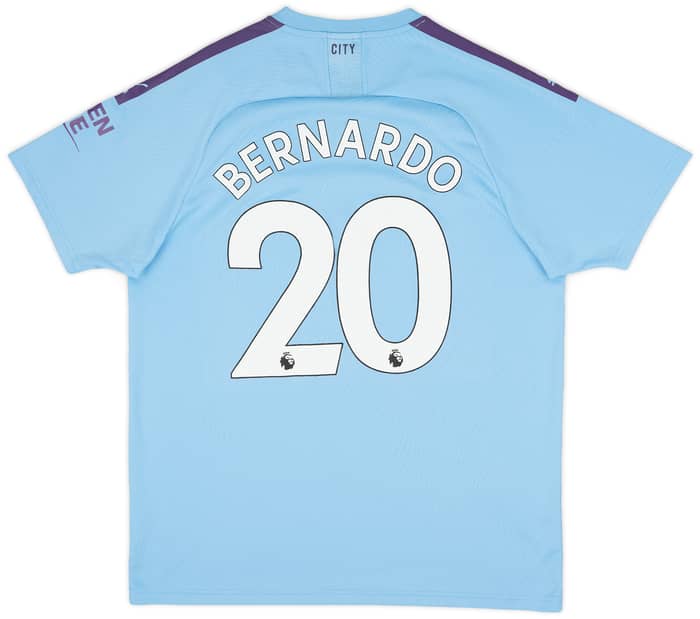 2019-20 Manchester City Home Shirt Bernardo #20 - 5/10 - (XL)