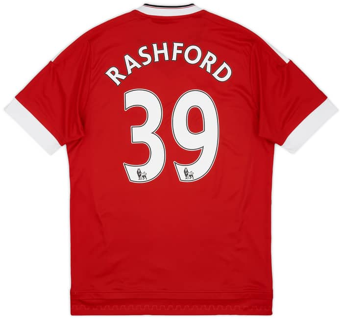 2015-16 Manchester United Home Shirt Rashford #39 - 6/10 - (M)