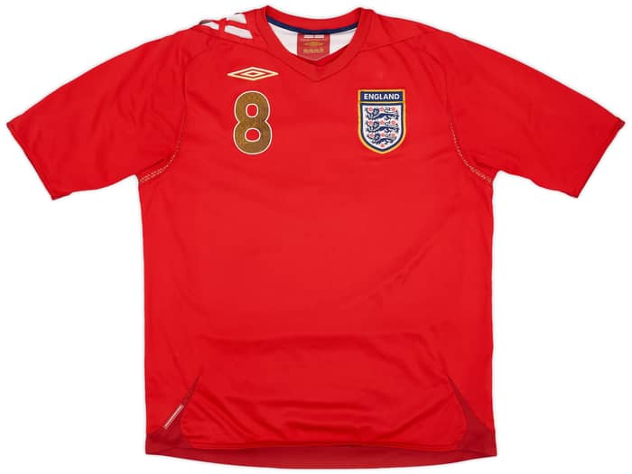 2006-08 England Away Shirt Lampard #8 - 5/10 - (L)