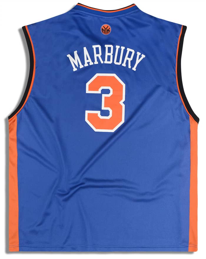 2004-06 New York Knicks Marbury #3 Reebok Jersey (Away) Y