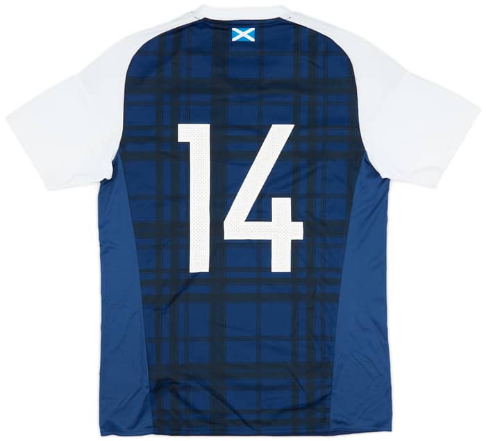 2015-17 Scotland Home Shirt #14 - 7/10 - (M)