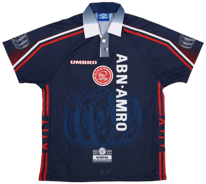 1997-98 Ajax Away Shirt F.De Boer #4 - 8/10 - (L)
