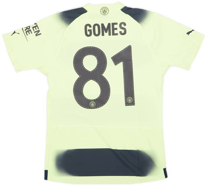 2022-23 Manchester City Match Issue FA Cup Third Shirt Gomes #81