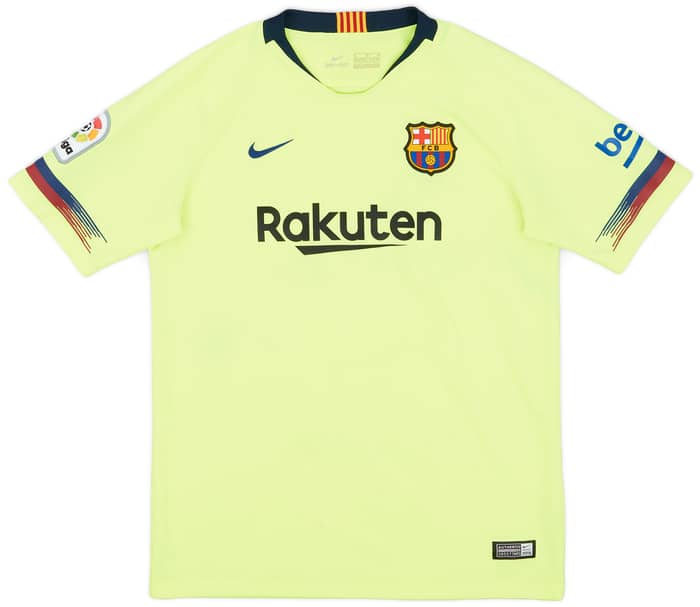 2018-19 Barcelona Away Shirt - 8/10 - (XL.Boys)