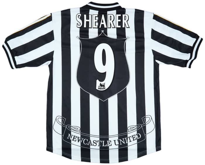 1997-99 Newcastle Home Shirt Shearer #9 - 8/10 - (L)