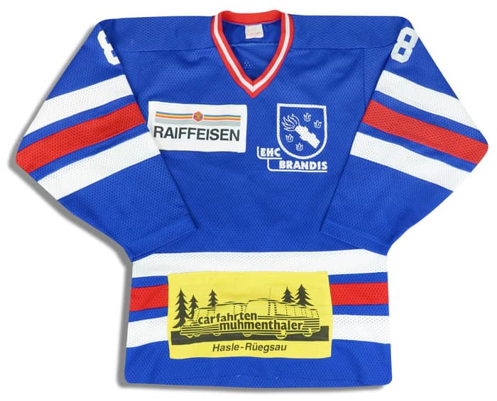 1980s EHC Brandis #8 Jersey (Home) L