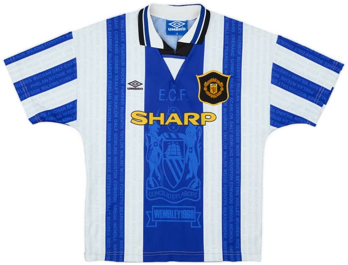 1994-96 Manchester United Third Shirt Sharpe #5 - 9/10 - (L.Boys)