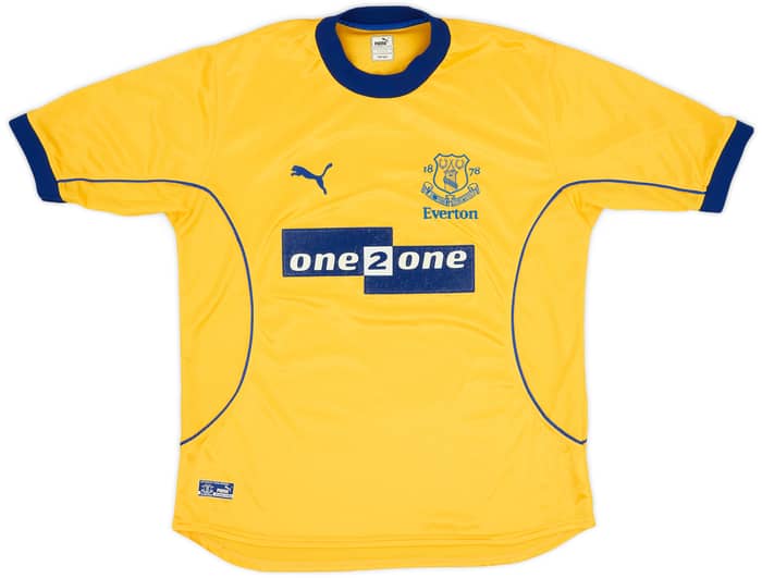 2000-01 Everton Away Shirt Gascoigne #18 - 9/10 - (L)