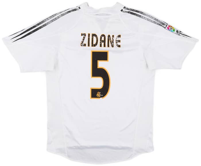 2004-05 Real Madrid Home Shirt Zidane #5 - 4/10 - (S)