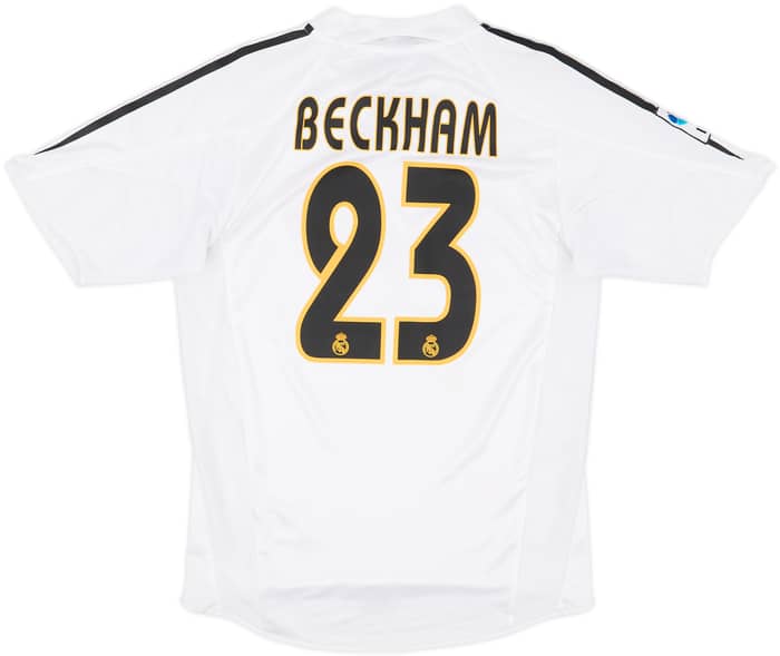 2004-05 Real Madrid Home Shirt Beckham #23 - 8/10 - (S)