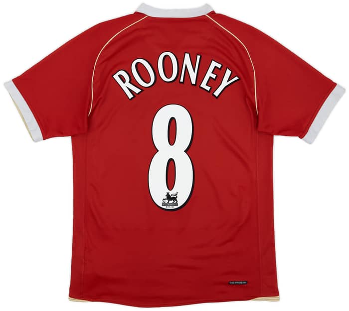2006-07 Manchester United Home Shirt Rooney #8 - 5/10 - (S)