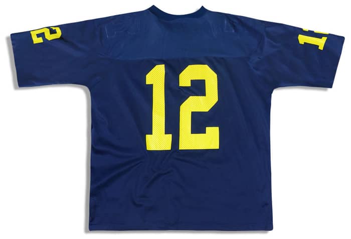 1990-93 Michigan Wolverines Powers #12 Nike Jersey (Home) L