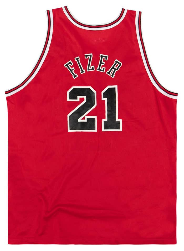 2000-02 Chicago Bulls Fizer #21 Champion Jersey (Away) XL