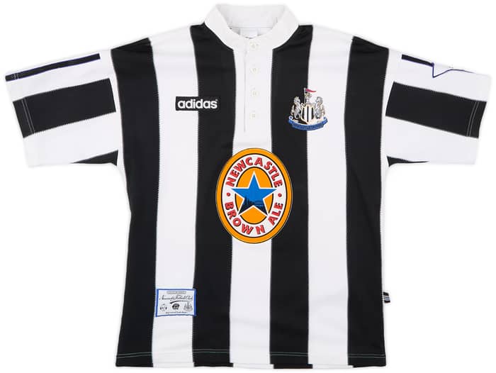 1995-97 Newcastle Home Shirt Asprilla #11 - 7/10 - (S)