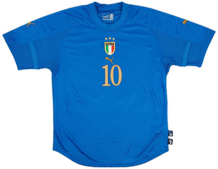 2004-06 Italy Home Shirt Totti #10 - 7/10 - (L)