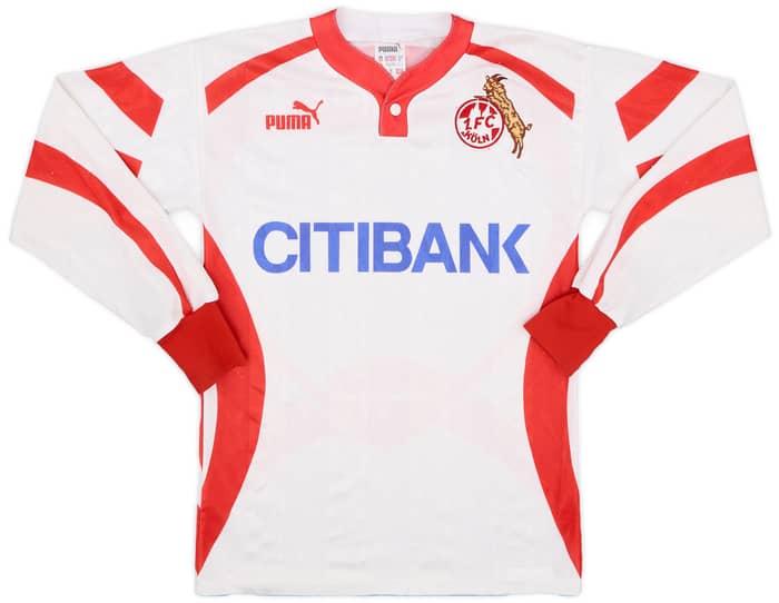 1992-93 FC Koln Home L/S Shirt - 7/10 - (XS)