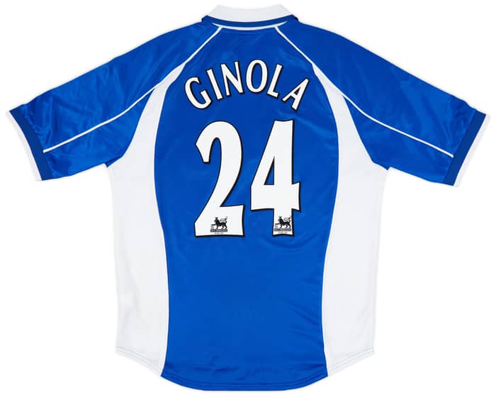 2000-02 Everton Home Shirt Ginola #24 - 9/10 - (L)