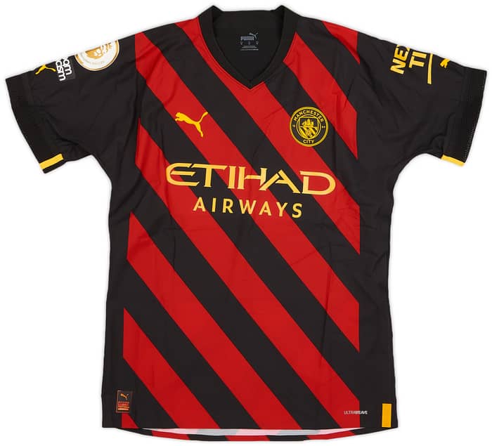 2022-23 Manchester City Match Issue Away Shirt Wilson-Esbrand #97
