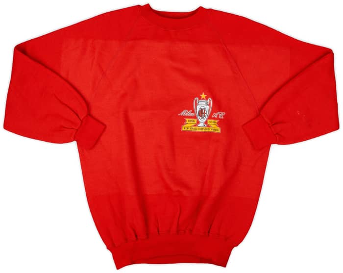 1989-90 AC Milan 'Finale Coppa Dei Campioni' Sweat Top - 6/10 - (M)