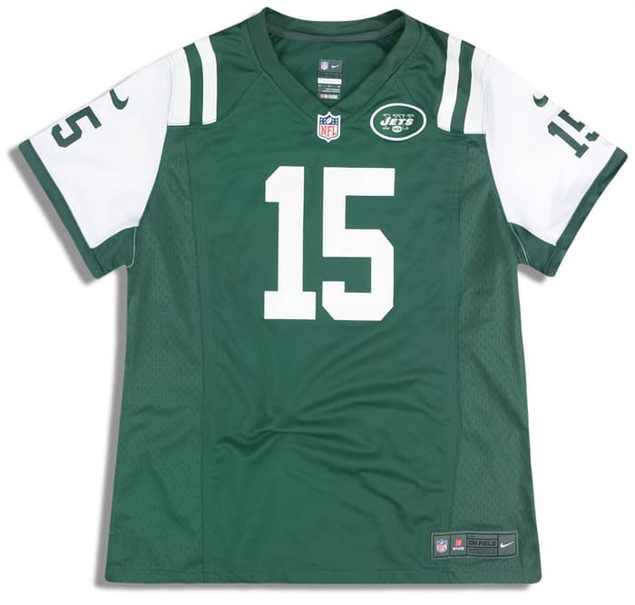 2012 New York Jets Tebow #15 Nike Game Jersey (Home) Womens (L)