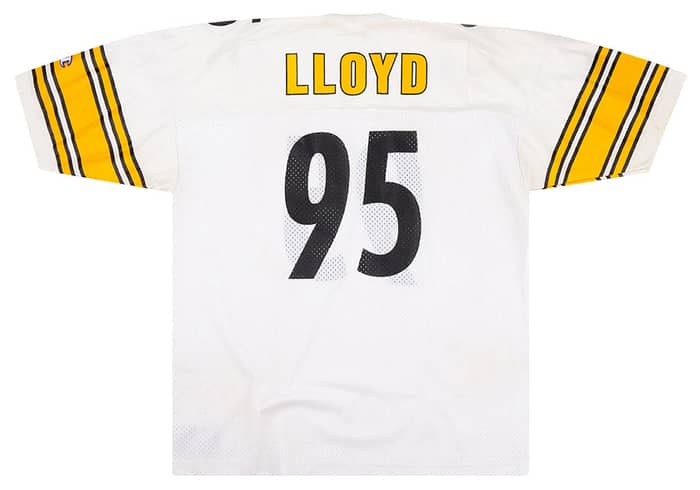 1997 Pittsburgh Steelers Lloyd #95 Champion Jersey (Away) XL