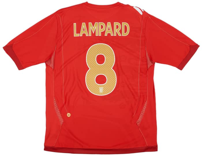 2006-08 England Away Shirt Lampard #8 - 6/10 - (L)