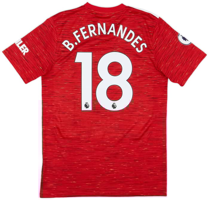 2020-21 Manchester United Home Shirt B.Fernandes #18 - 10/10 - (M)