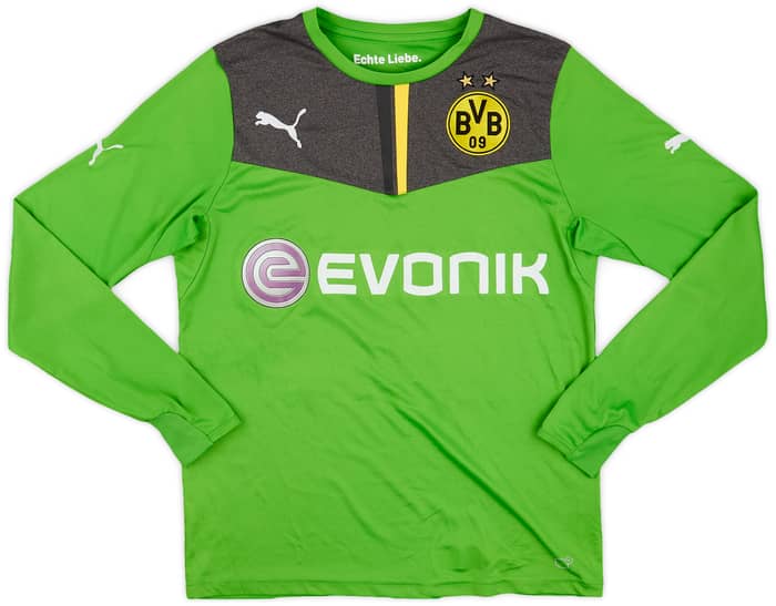 2013-14 Borussia Dortmund GK Shirt Weidenfeller #1 - 8/10 - (XL.Boys)