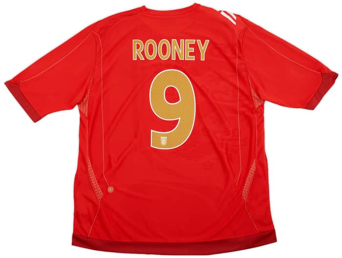 2006-08 England Away Shirt Rooney #9 (XXL)