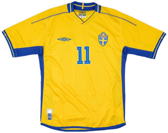 2003-04 Sweden Home Shirt Larsson #11 - 8/10 - (S)