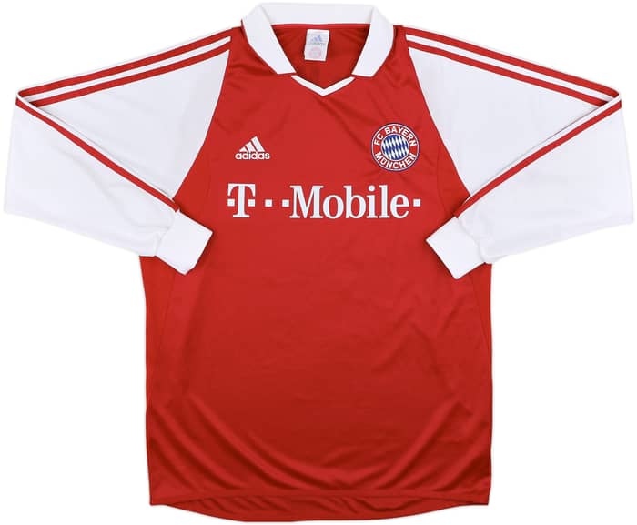 2003-04 Bayern Munich Home L/S Shirt Ballack #13 - 7/10 - (M)