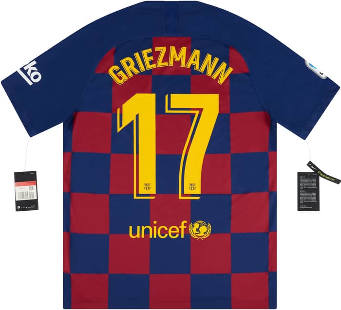 2019-20 Barcelona Home Shirt Griezmann #17