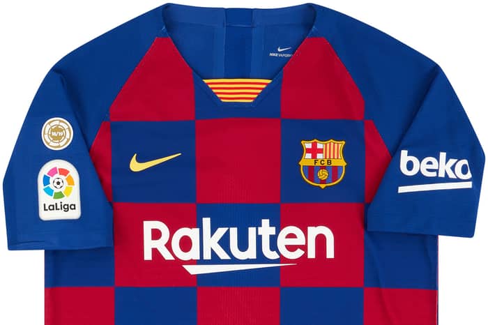 2019-20 Barcelona Player Issue Vaporknit Home Shirt KIDS